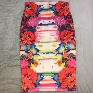 Flower & tye dye skirt.